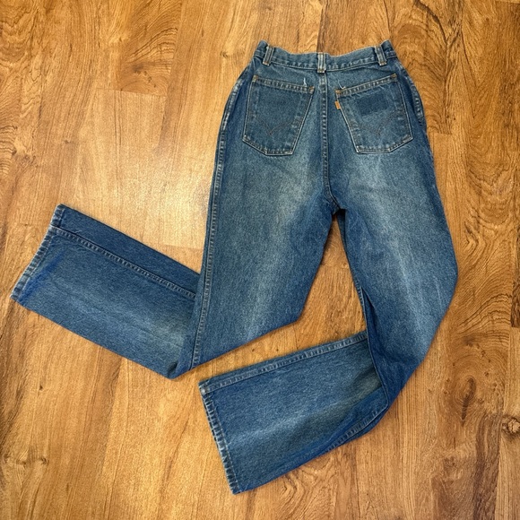 Vintage Orange/Tan Tab 746 Flare Leg Levi’s Jeans. 23 x 30.5. Paper Tag. - Picture 3 of 15